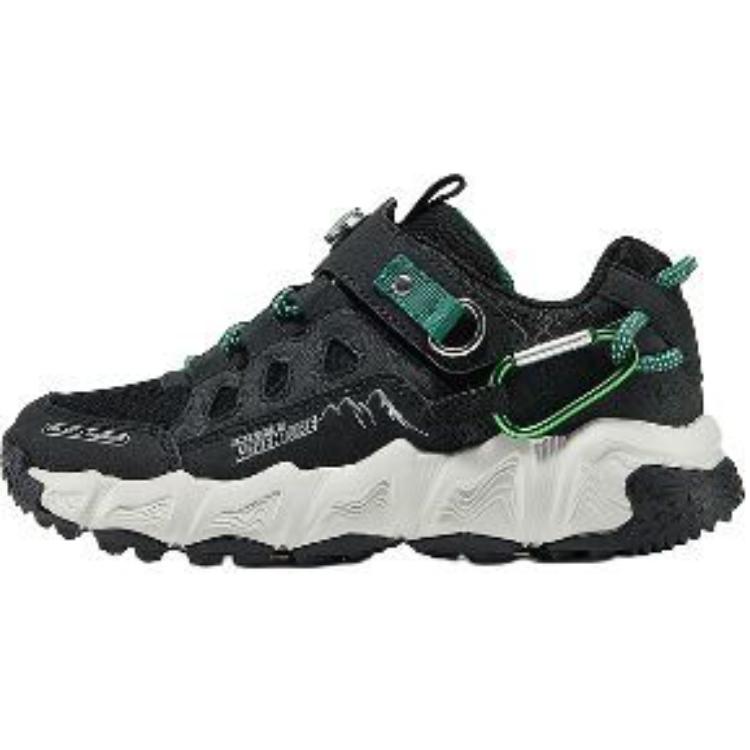 Skechers Kids Boys Comfortable Versatile Breathable Low-Top Outdoor Shoes Kids shoes Black 406433L-BKGR 27.5