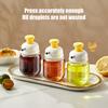 100Ml Glass Seasoning Bottle Press-And-Control Cruet Container Oil Soy Sauce Vinegar Dispenser