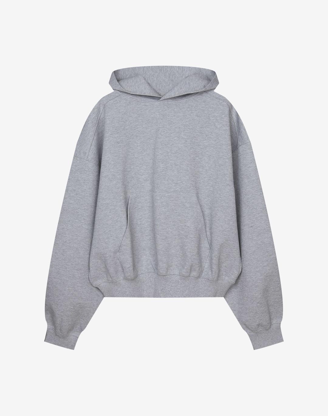 Adrielos Border Sweat Hoodie [Melange Grey] L