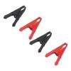 4Pcs Crocodile Clamps Good Conductivity Low Resistance Nickel Plated Crocodile Clips for Car School