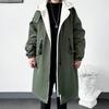 Winter Coat Men Hooded Thick Trench Coat Men Fashion Windbreakers Casual Jackets Hip Hop Streetwear Coat S-3XL