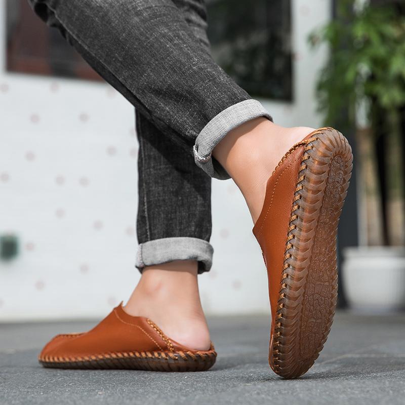 Fashion Men's Driving Shoes Handmade Leather Men Loafers Soft Breathable Men's Casual Shoes Zapatillas Hombre Big Size 39-48