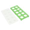 Ravioli Maker Press 10 Holes Iron ABS Durable Square Ravioli Maker for Home Dumpling Making Green
