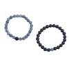 8MM Volcanic Rock and White Turquoise Couple Bracelet