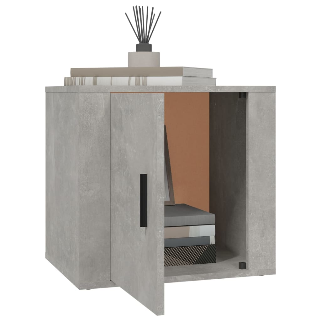 vidaXL Nachttisch Betongrau 50x39x47 cm