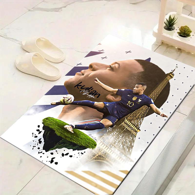 1pc Galactic Soccer Dream Rug, Office Carpet Indoor Outdoor Entrance Doormat, Non-Slip Soft And Comfortable, Living Room. DT707021