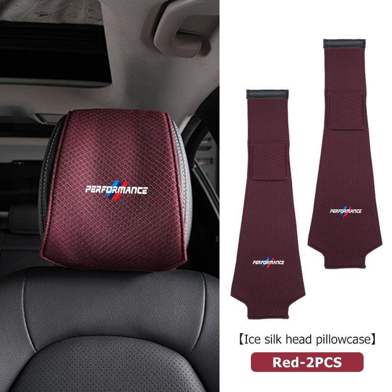 For BMW E36 Car Seat Headrest Cover Cushion Neck Pillow Protector Pad For BMW X1 X3 X4 X5 X7 G20 G38 F20 F39 F48 E46 E60 E36 E39