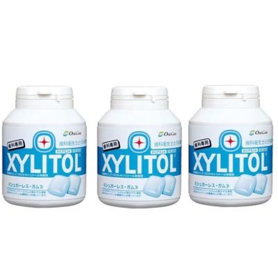 Oral Care Xylitol Gum Bottle 90 Pieces Clear Mint