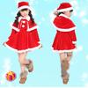 Infant Christmas Santa Outfit Soft Breathable Linen With Hat for Baby Xmas Family Gathering Photo Shoot