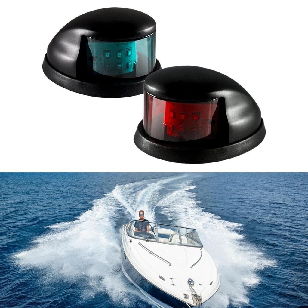 2 Boat Navigation Lights, Replacement Marine Light with 3nm Visibility Range, Signal Lamp