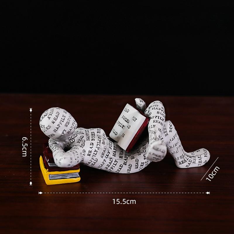 Modern Nordic Resin Reading Decoration Home Study Decoration Crafts Creative Bookshelf Decoration Crafts