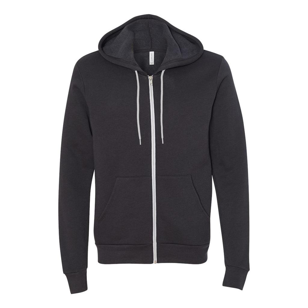 Bella + Canvas Adults Unisex Full Zip Hoodie