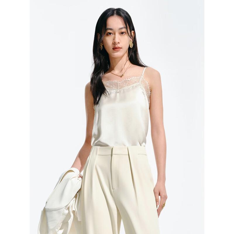 Женский топ-камисоль PEACEBIRD с кружевной отделкой из ацетата S