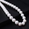 1String, White Round Pearl 10-11mm, Fashion Women Natural Freshwater Pearl Beads for Jewelry Making DIY Crafts, Luxury Bulk Gifts 36cm