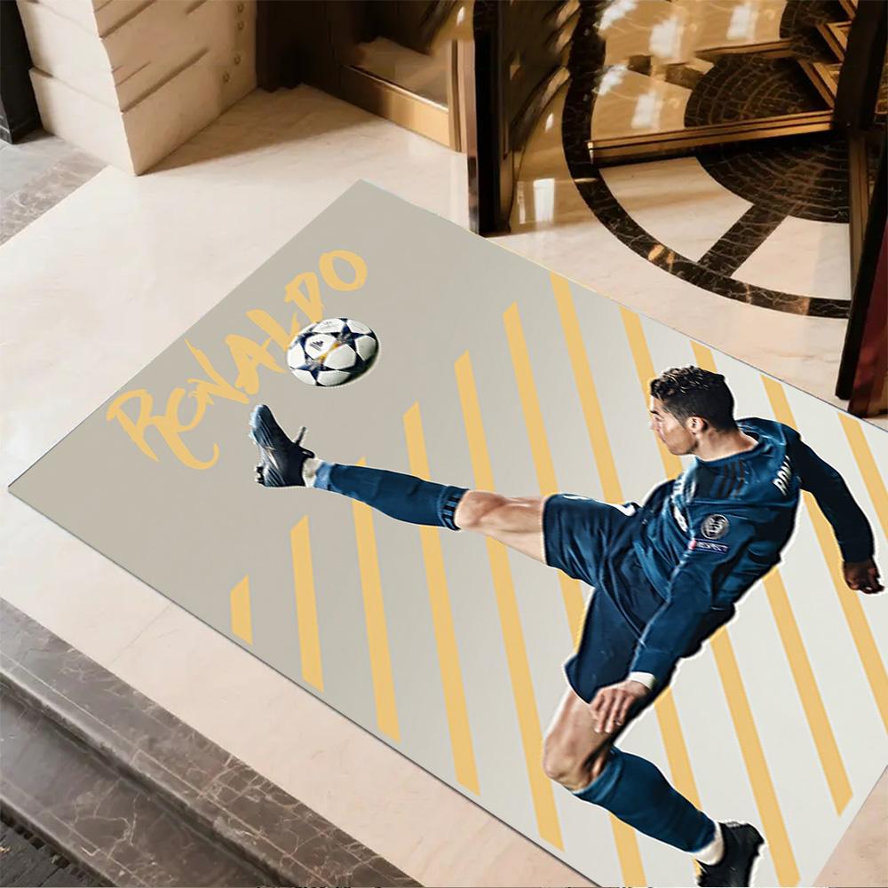 Ronaldo's Skillful Kick Area Rug Suitable for Living Rooms Decorate Room Bedrooms Study Room Antislip Carpet Decorate Offices Birthday/Christmas Gift