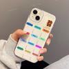 2026 White Character Calendar for iPhone17 Space Phone Case Apple 16promax Transparent 15/14 Fine Hole