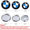 For BMW  Se  E87 4Pcs 56/60/63/68mm Auto Wheel Center Hub Cover Car Hub Caps Sticker For BMW M M3 M5 M4 F10 F30 F20 E28  E36 Performance X1 X2 X5