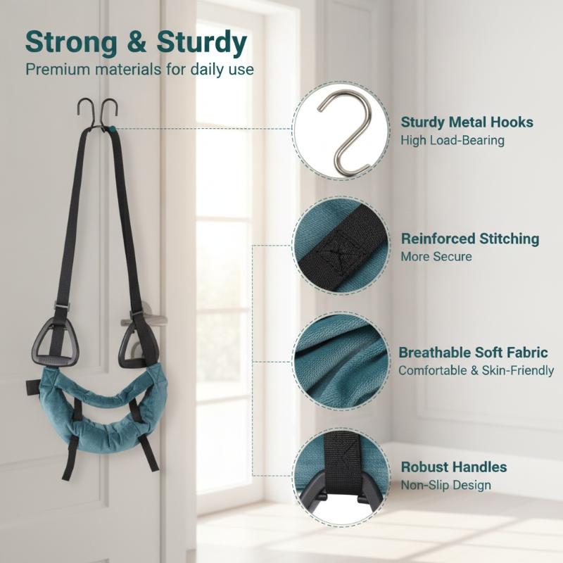 1Pcs Portable Cervical Traction Belt Neck Stretcher Adjustable Height Neck Stretcher Suitable For Home Office Gym And Travel