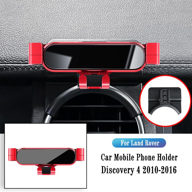 Car Phone Holder For Land Rover Discovery 4 2010-2016 Gravity Navigation Bracket GPS Stand Air Outlet Clip Rotatable
