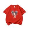 Kids Cotton T Shirt Whimsical Rainbow Hair Girl Print Crew Neck Short Sleeve Tee Casual Boys Girls Summer Tops