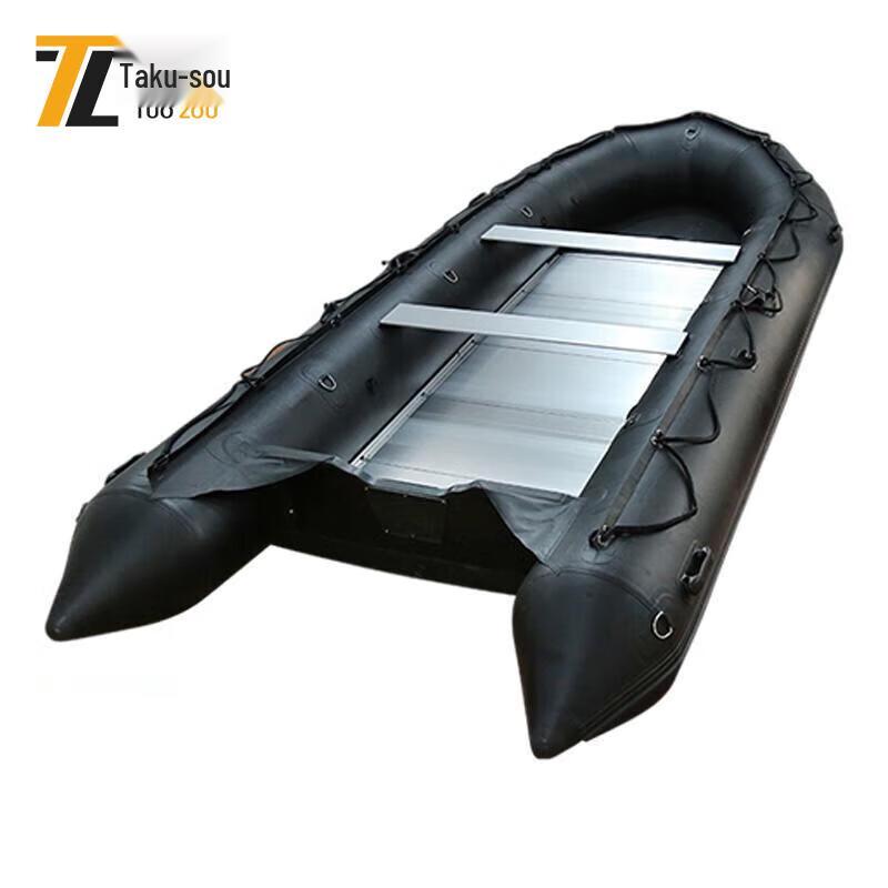 Tuo Zou Black King Kong Heavy-Duty Inflatable Fishing Dinghy