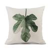 Watercolor Ink Painting Throw Pillow Cover 45X45Cm Minimalist Modern Tropical Plants Cushion Cover For Bed Couch Sofa Jaf094
