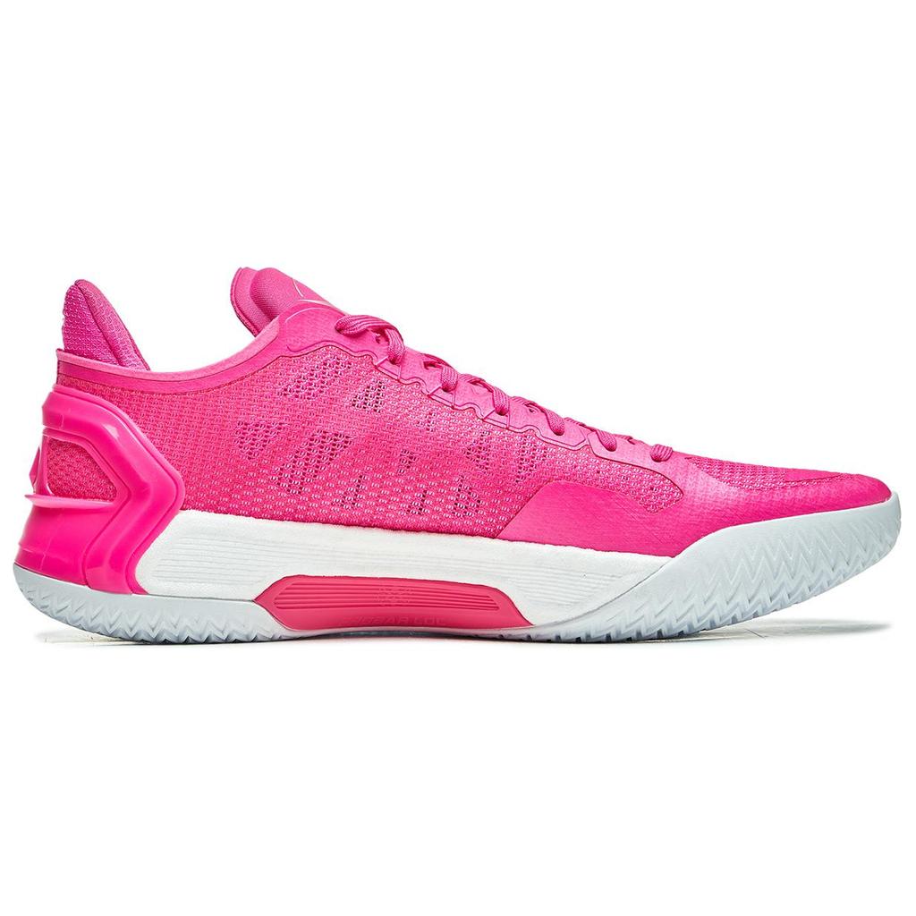 New LiNing Blade 4V2 Cushioning Slip Resistant Support Lightweight Rebound Low Top Basketball Shoes Men's Pink ABAU037-13