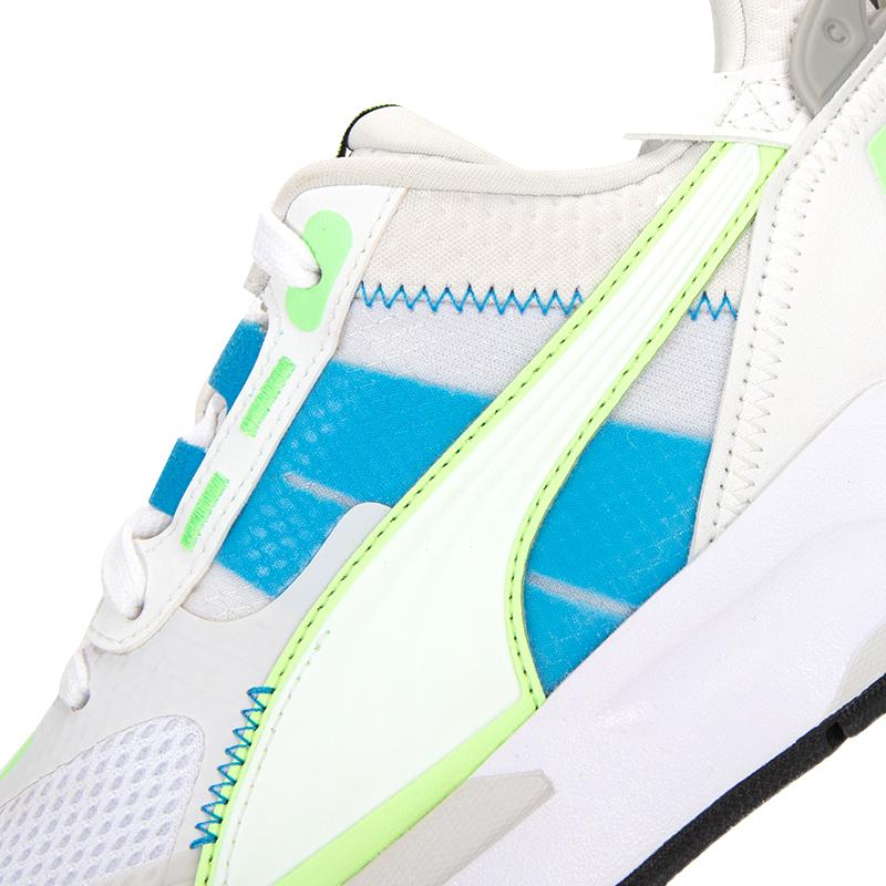 Puma נעלי ספורט Mirage Tech נוחות רב-תכליתיות נעלי סניקרס לייף סטייל בגזרה נמוכה יוניסקס לבן כחול 383107-07
