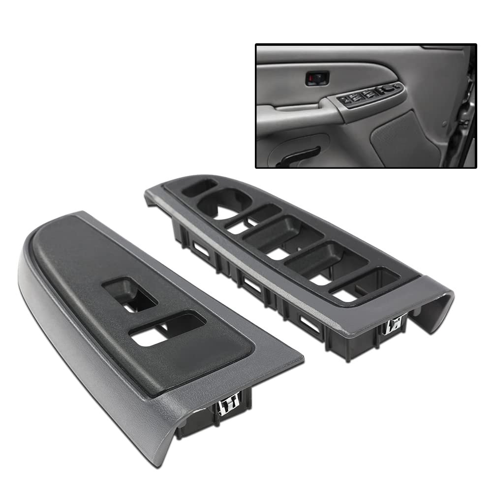 G-PLUS Window Switch Bezel Cover Compatible with Chevy Silverado/GMC Sierra 2003-2007,Fit Chevy Avalanche/Chevy Tahoe/GMC Yukon XL 2004-2006,Fit