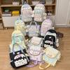 Schoolbag high-end college style junior high school student schoolbag female cream pain bag backpack fresh and cute large capacity backpack