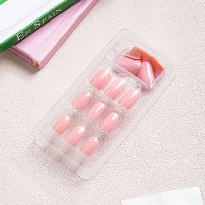 Punte Unghie Solide Rosa Chiaro 16 Pezzi