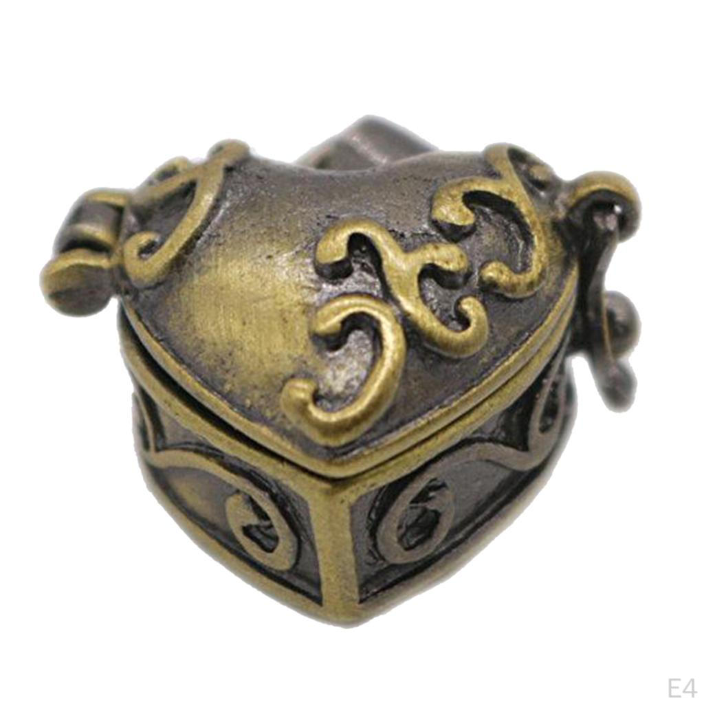 Asche Schmuck Medaillon Kette Urne Gedenk Anhänger Halskette Graviert Messing