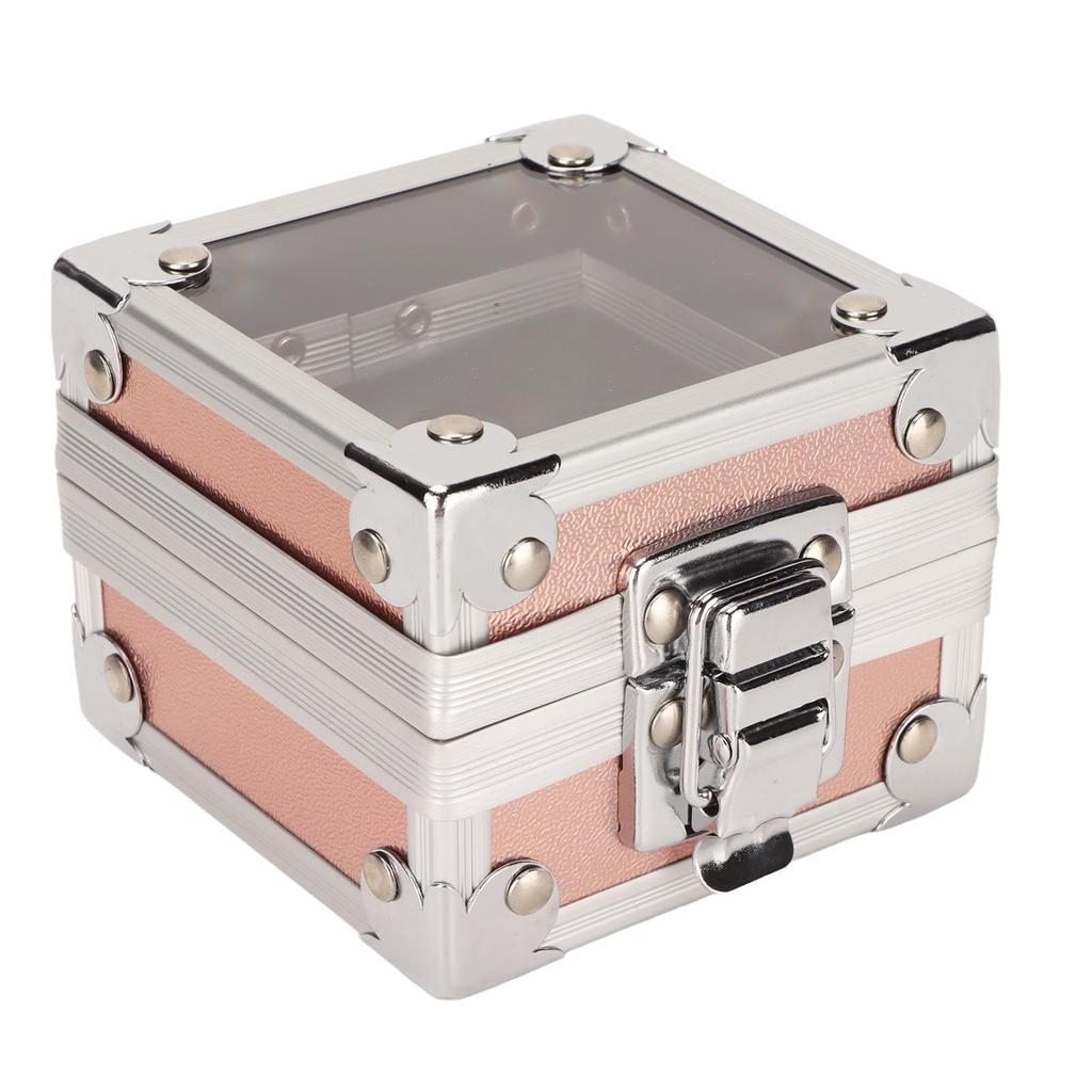 Nail Drill Bit Holder 25 Holes 3 Layer Sponge Transparent   Cover Rivet Reinforcement Dustproof Nail Drill Bit Displayer