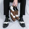 Fashion Trending Brogues Classic Men Dress Shoes Men Oxfords Leather Shoes Lace-up Formal Black Brown Leather Wedding Daily Party Shoes