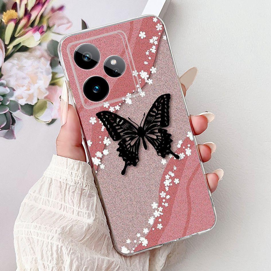 For Realme GT 7 7T Case 2025 Popular Flower Soft Clear Silicone TPU Protective Cover For Realme GT7 Pro RMX5011 Phone Case Shell
