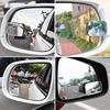 Blind Spot Mirror, Amfor HD Glass Convex Lens Frameless Adjustable Blind Spot Mirror for All Universal Vehicles Car Stick-on Design (2 PCS)