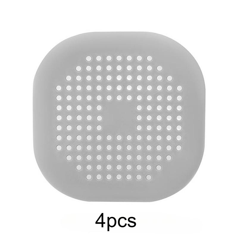 4pcs Anti-Clog Sink Drain Strainer Bathtub Shower Floor Plug Shower Drain Hair Catcher Silicon for Shower Drain Plug Drain Cover