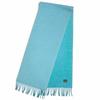 Excellent HERMES Scarf Evelyn H Logo Fringe Bicolor Cashmere Women Used
