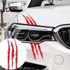 Auto Body Scratch Cover 2Pcs Claw Mark Decals for Cars, Headlight Car Sticker, Stripes Waterproof Removable Decor Decal Sports Cars SUV Pickup