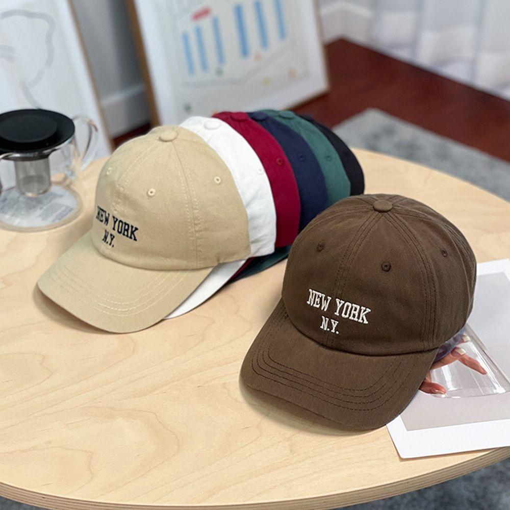 Street Hip-Hop Letter Unisex Sport Outdoor Korean Style Hat Solid Color Cap Women Hat Baseball Cap