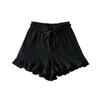 Women's Casual Lace Shorts Elastic Waist Sports Pants