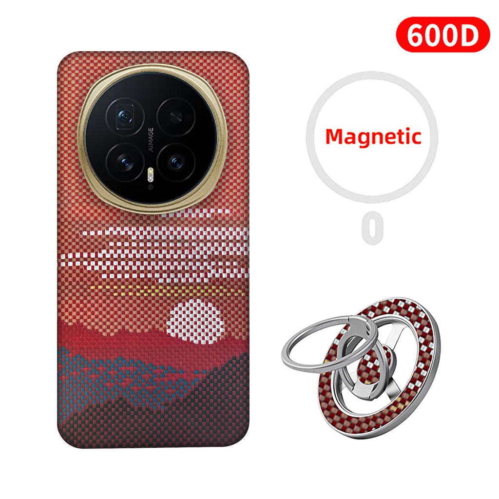 Geschikt voor honor magic 8/8 Pro telefoonhoesje, Kevlar aramidevezel koolstofvezel harde schaal, lichtgewicht magnetische beschermhoes
