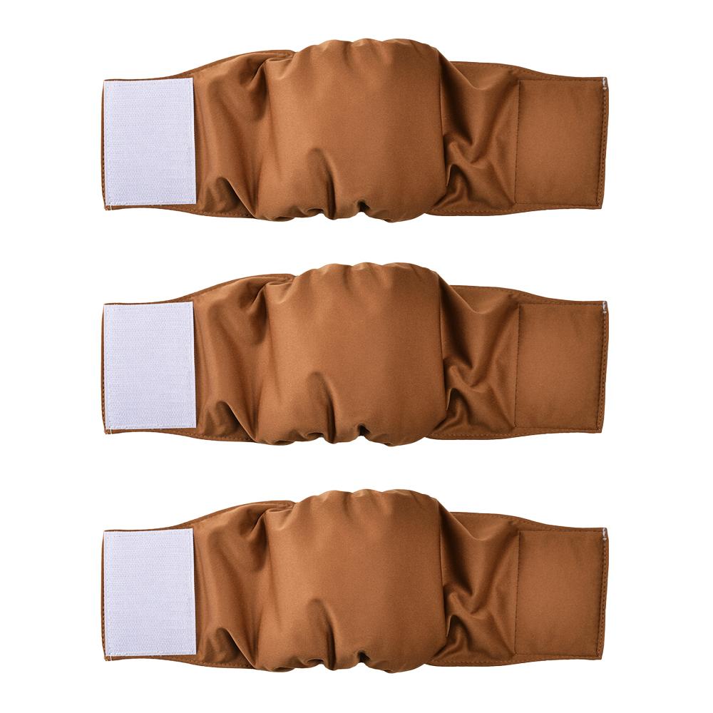 

3PC Washable Male Dog Diapers Reusable Breathable Pet Nappy For Small Medium Dogs Belly Wrap High Absorbing Leak-proof Shorts L