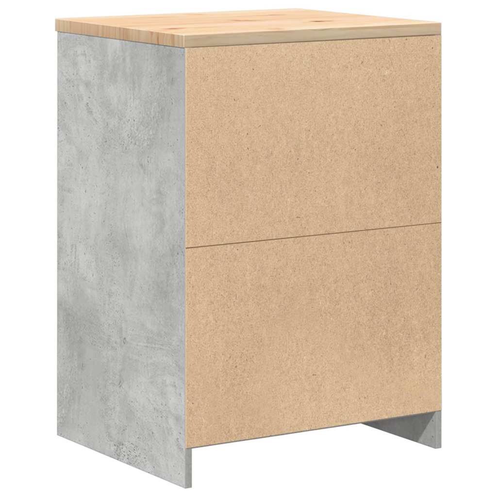 Garage Storage Cabinet Gray Concrete 60X51X85 Cm