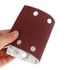 10pcs 8-Hole Rectangular Premium Flocked Sandpaper Sheets Self-Adhesive 185X93mm - Assorted Grits For Air Grinders