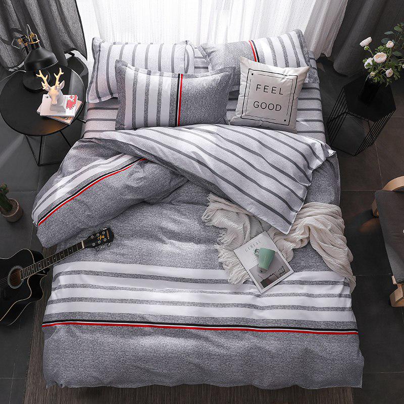 WTEMPO Bettwäsche Flachbettlaken Bettwäscheset Weich Bequem für Zuhause Bettbezug-Set