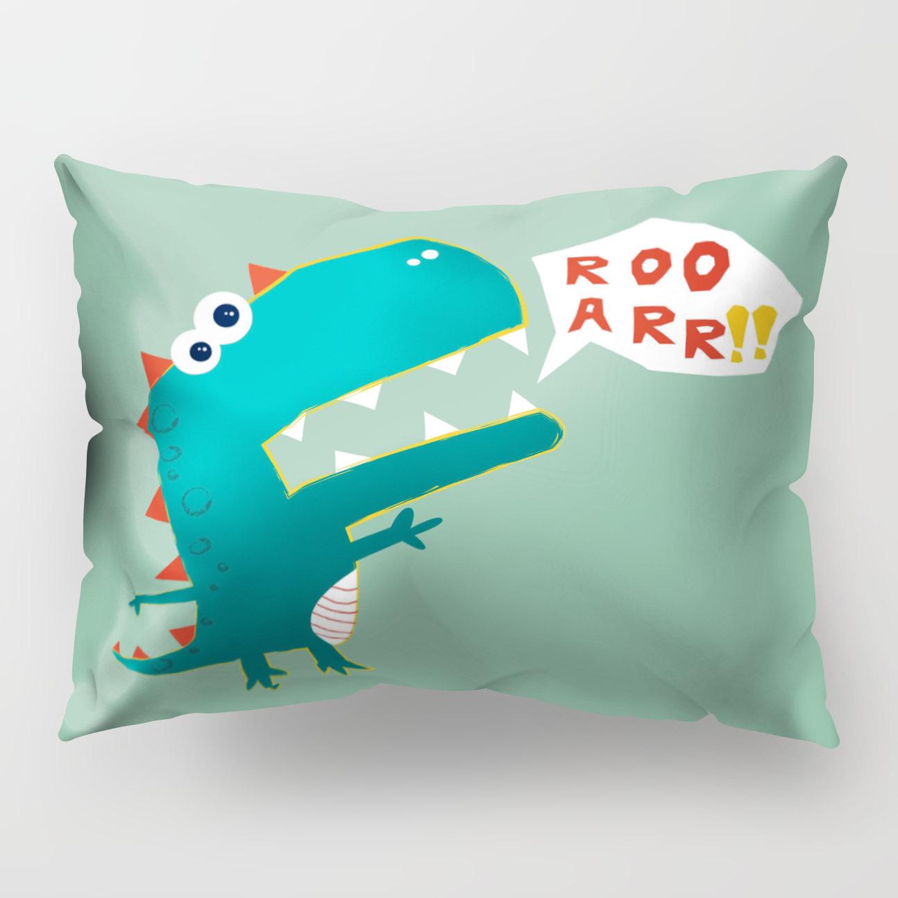 

Cartoon Dinosaur Pillow Cover Cute Children S Room Cushion Cover Car Sofa Cushion Cover Children S Birthday Gift 50 * 30Cm without core