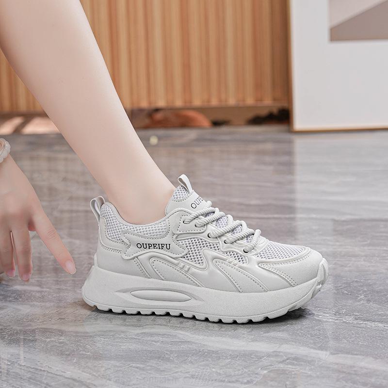 

Summer new ins dad street shot student sneakers heightening casual shoes XFG 35 серый