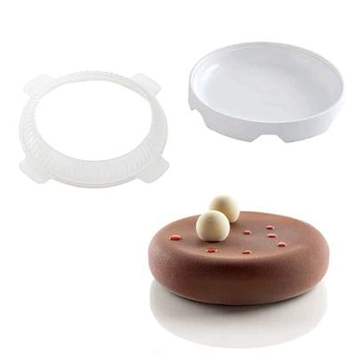 1set Round Eclipse Silicone Cake Mold For Mousses Ice Cream Chiffon Baking Pan Decorating Accessories Bakeware Tools