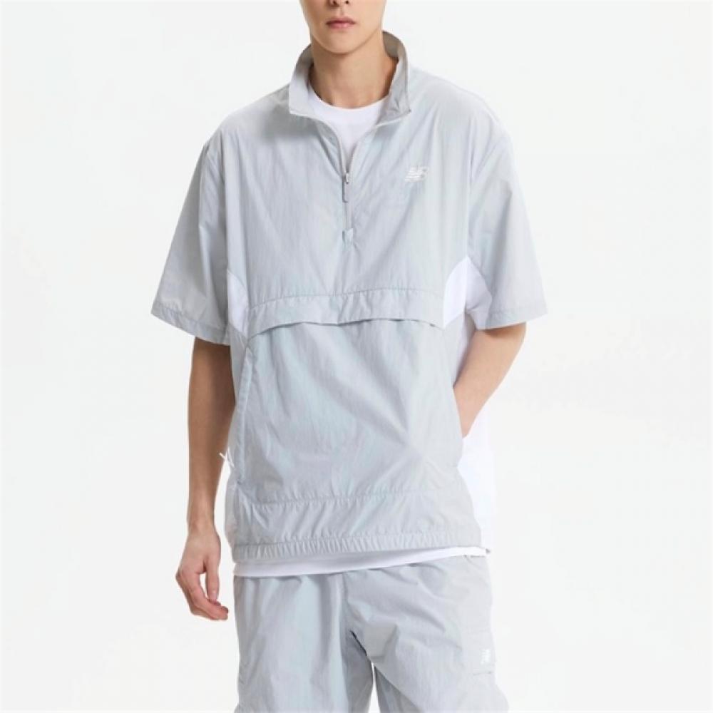 New Balance Flying Lightweight Short Sleeve Anorak Unisex B1 Nbnaf21453 10 16